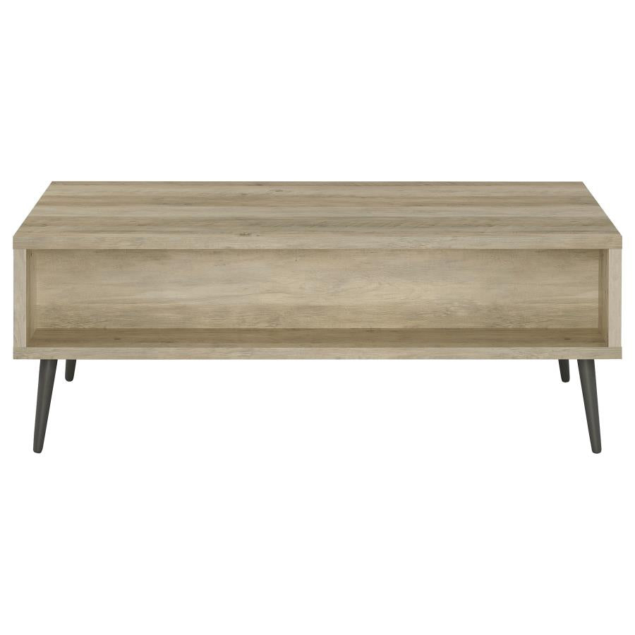 Welsh 1-drawer Engineered Wood Coffee Table Distressed Pine-zoom-7