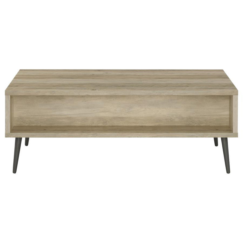 Welsh 1-drawer Engineered Wood Coffee Table Distressed Pine-zoom-