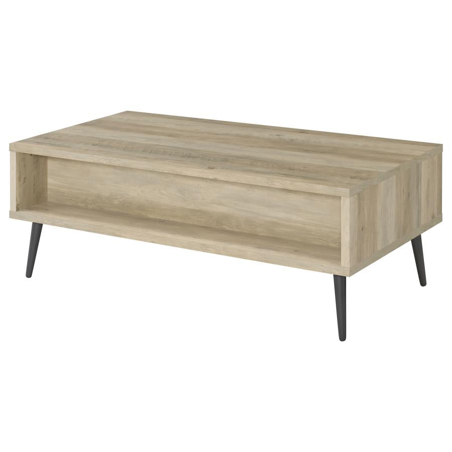Welsh 1-drawer Engineered Wood Coffee Table Distressed Pine-8