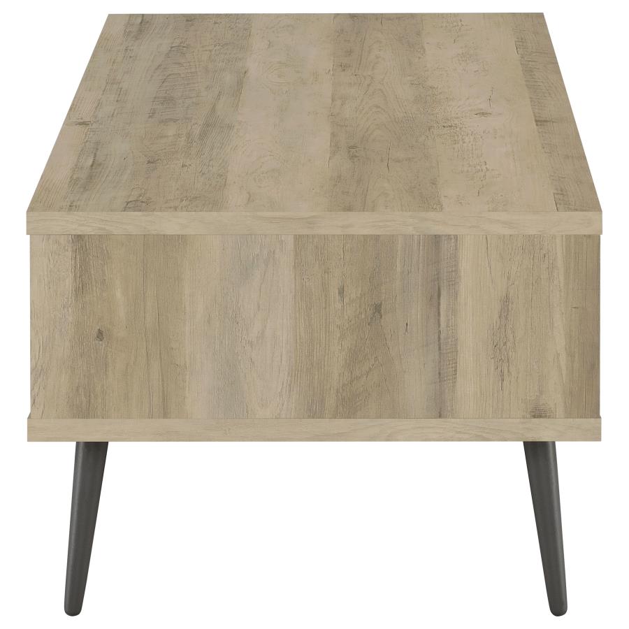 Welsh 1-drawer Engineered Wood Coffee Table Distressed Pine-9