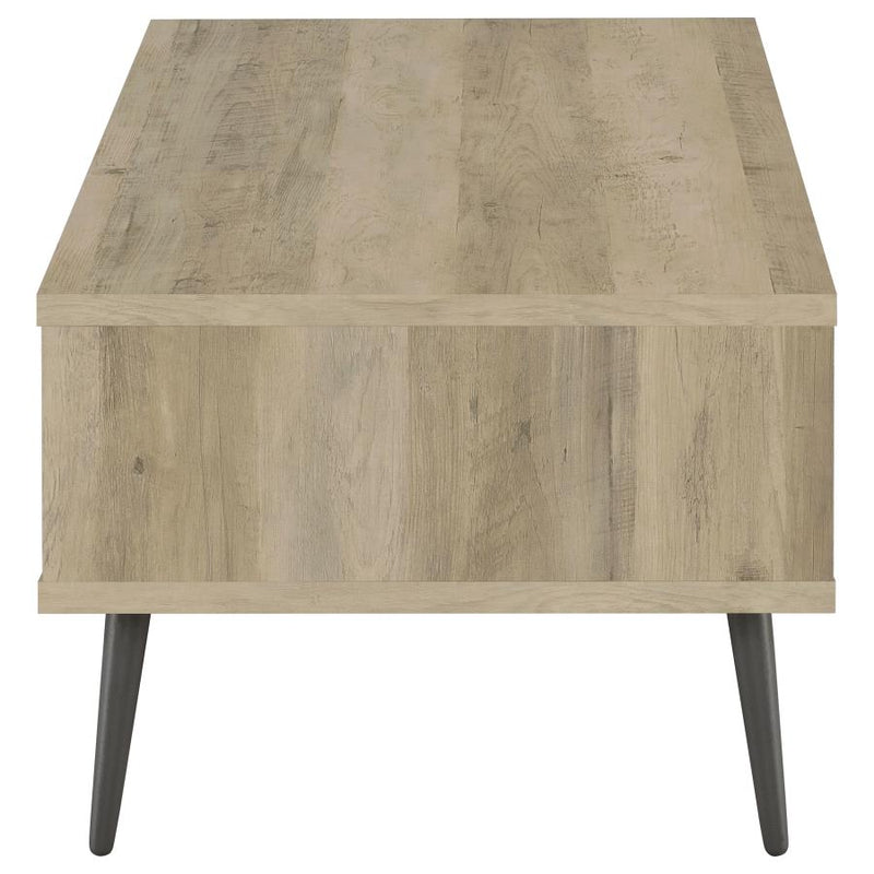 Welsh 1-drawer Engineered Wood Coffee Table Distressed Pine-zoom-