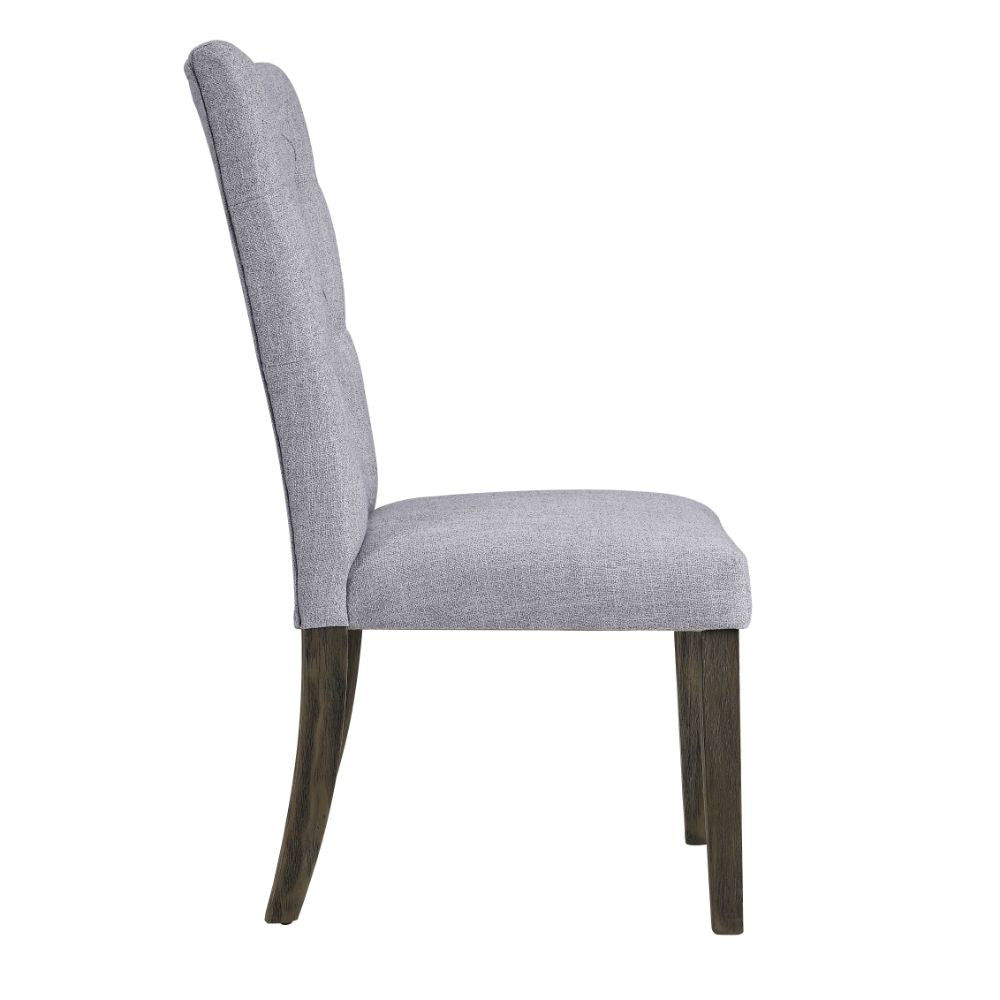ACME Merel Side Chair Set of 2 – side view – Lusso Furniture Miami