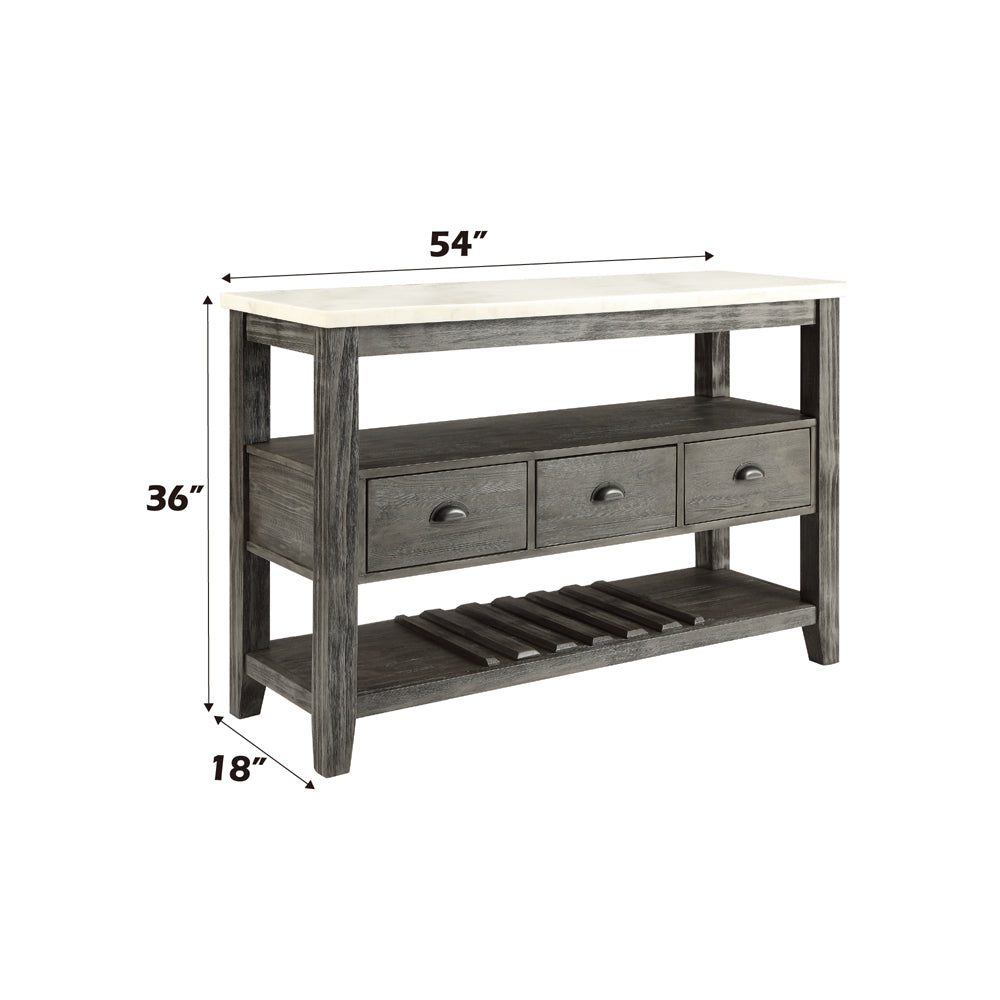 ACME Merel Server – top view – Lusso Furniture Miami