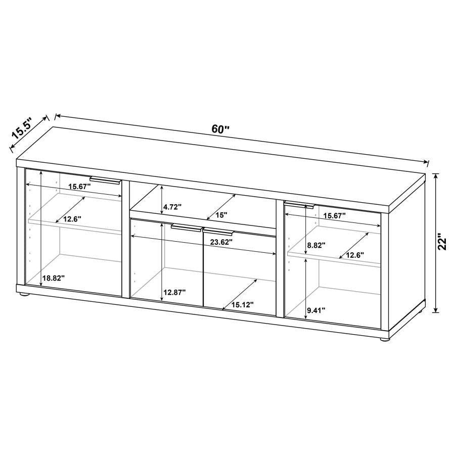 Tabby 3-piece 60-inch TV Entertainment Center Mango-zoom-18
