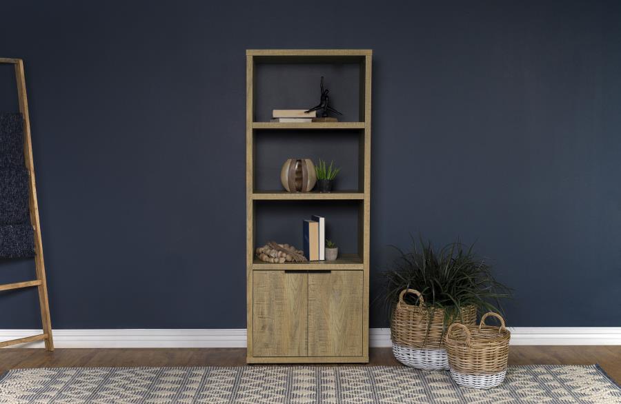 Tabby 3-shelf Engineered Wood Media Tower Mango-2