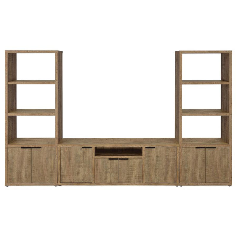 Tabby 3-shelf Engineered Wood Media Tower Mango-zoom-