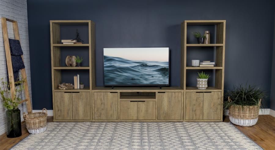 Tabby 3-shelf Engineered Wood Media Tower Mango-zoom-12