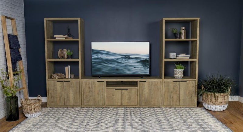Tabby 3-shelf Engineered Wood Media Tower Mango-zoom-