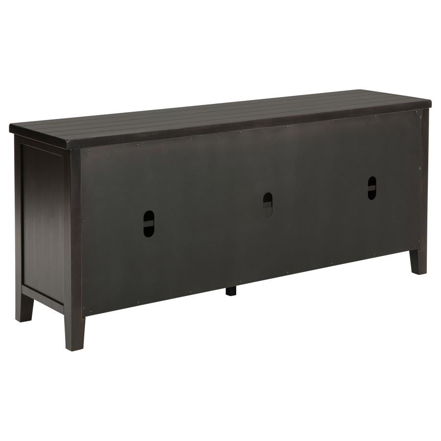 Concord 2-door 60-inch TV Stand Console Distressed Java-7