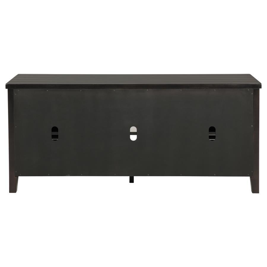 Concord 2-door 60-inch TV Stand Console Distressed Java-zoom-8