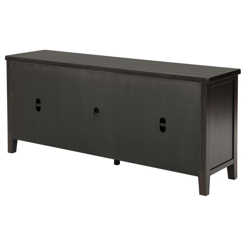 Concord 2-door 60-inch TV Stand Console Distressed Java-zoom-