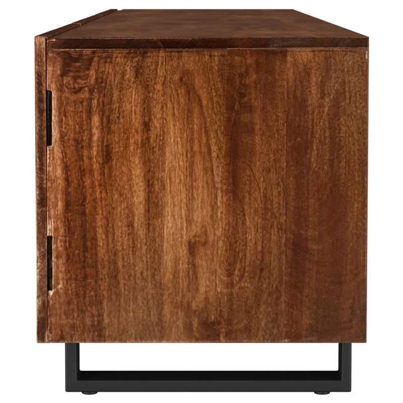 Trask 86-inch Wood TV Stand Media Console Mango Brown-zoom-