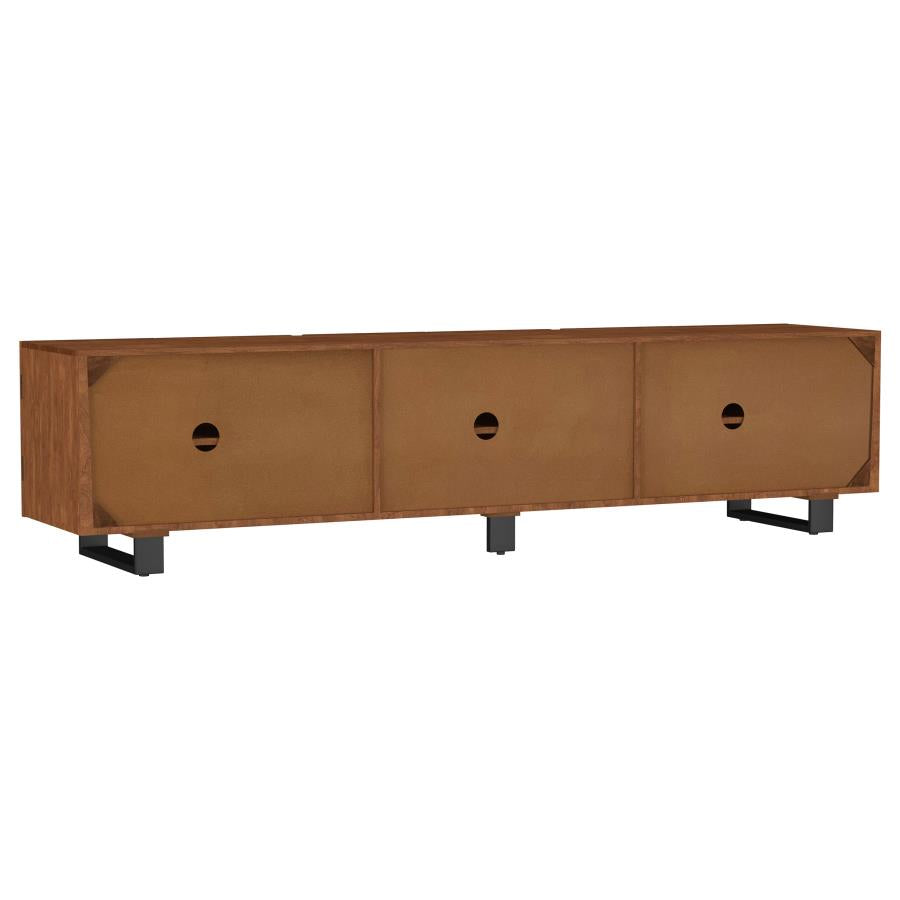 Trask 86-inch Wood TV Stand Media Console Mango Brown-zoom-7