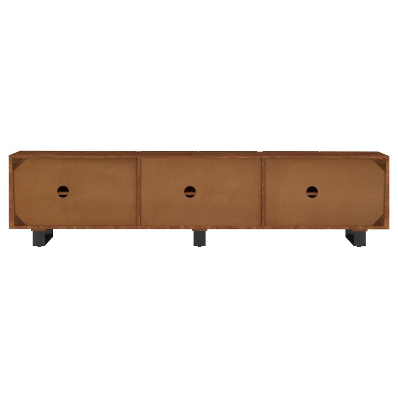 Trask 86-inch Wood TV Stand Media Console Mango Brown-zoom-