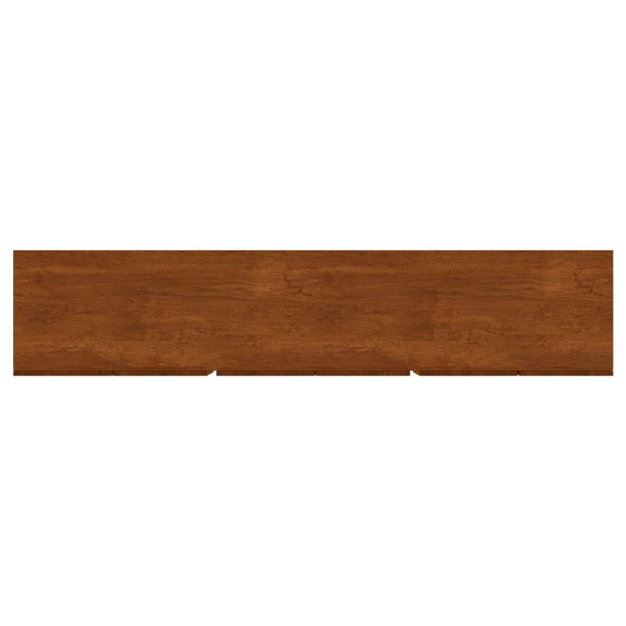 Trask 86-inch Wood TV Stand Media Console Mango Brown-9