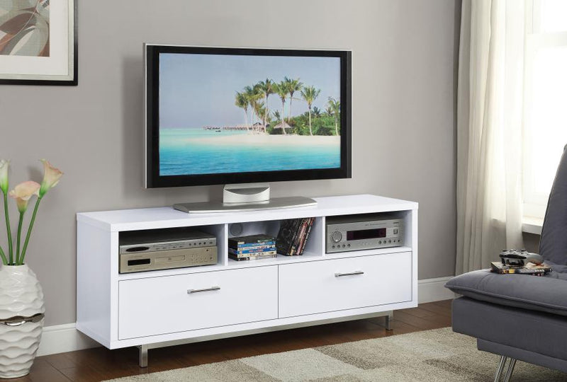 Casey 2-drawer Engineered Wood 60-inch TV Stand White-zoom-