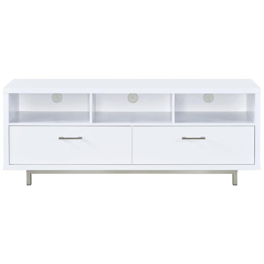 Casey 2-drawer Engineered Wood 60-inch TV Stand White-3