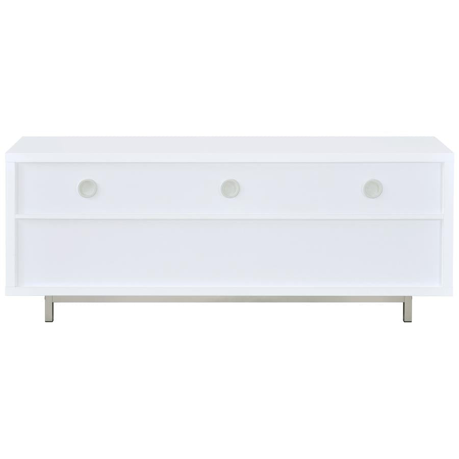 Casey 2-drawer Engineered Wood 60-inch TV Stand White-6