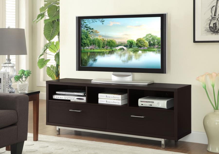 Casey 2-drawer Engineered Wood 60-inch TV Stand Cappuccino-2