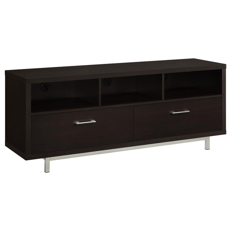 Casey 2-drawer Engineered Wood 60-inch TV Stand Cappuccino-zoom-