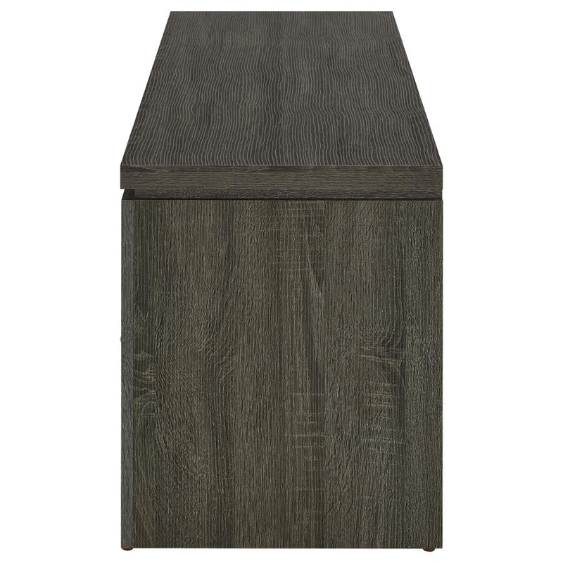 Elkton 2-drawer Engineered Wood 59-inch TV Stand Weathered Grey-zoom-