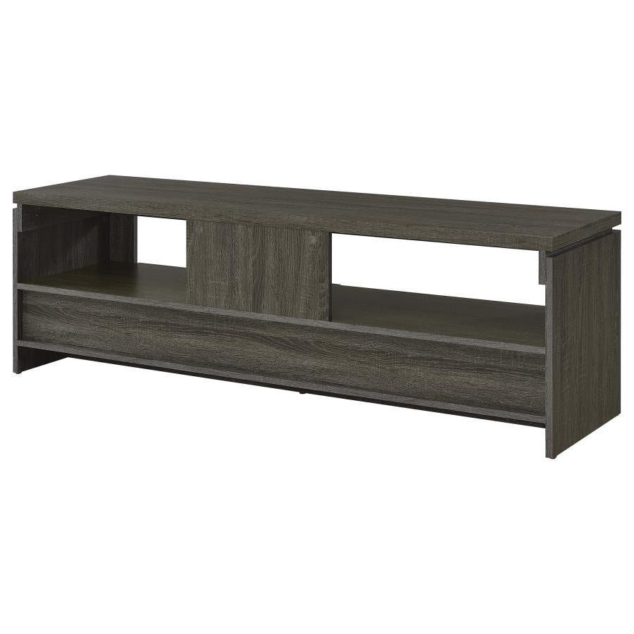 Elkton 2-drawer Engineered Wood 59-inch TV Stand Weathered Grey-zoom-7