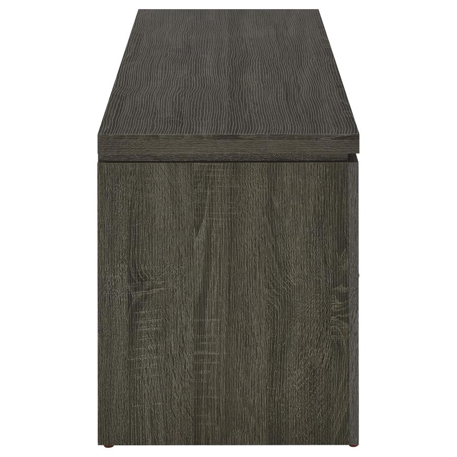 Elkton 2-drawer Engineered Wood 59-inch TV Stand Weathered Grey-8