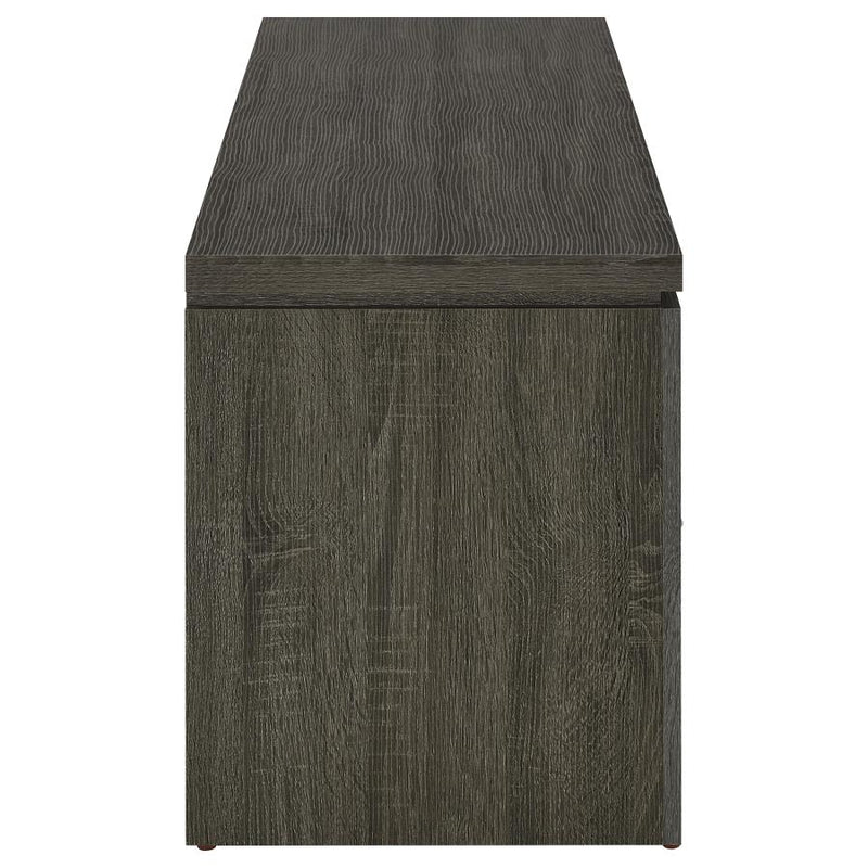 Elkton 2-drawer Engineered Wood 59-inch TV Stand Weathered Grey-zoom-