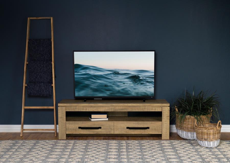 Elkton 2-drawer Engineered Wood 59-inch TV Stand Mango-zoom-2