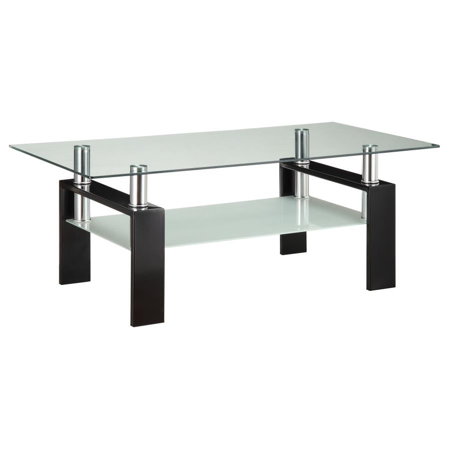 Dyer 2-piece Rectangular Coffee and End Table Set Black-zoom-4