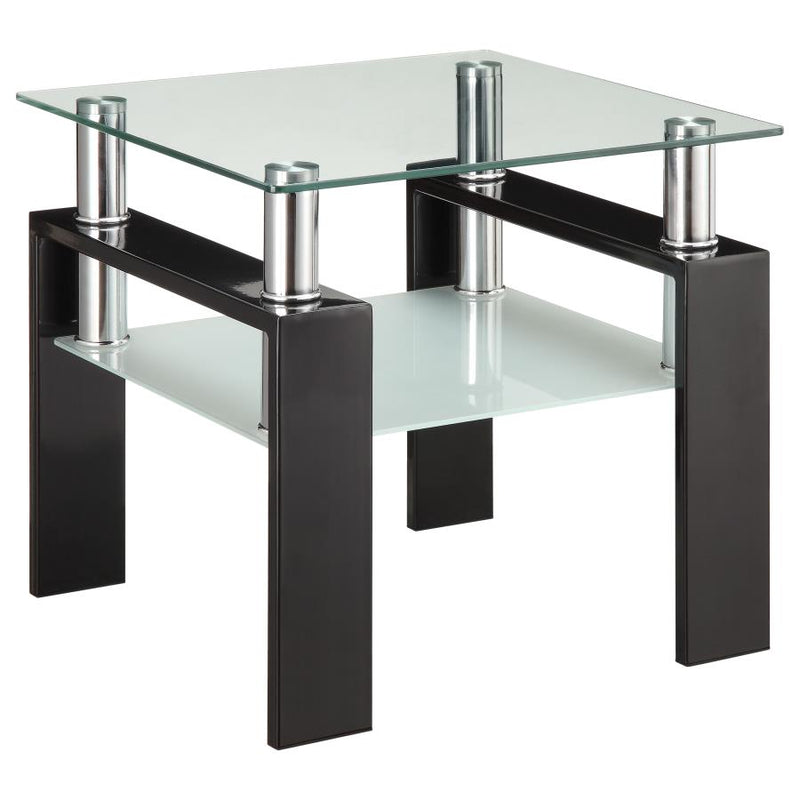 Dyer 3-piece Rectangular Coffee and End Table Set Black-zoom-