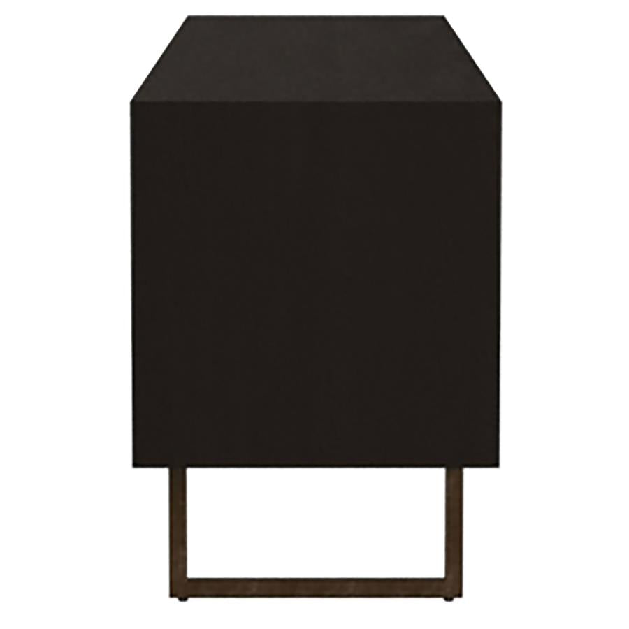 Marsden 2-door Mango Wood 70-inch TV Stand Charcoal Black-zoom-7