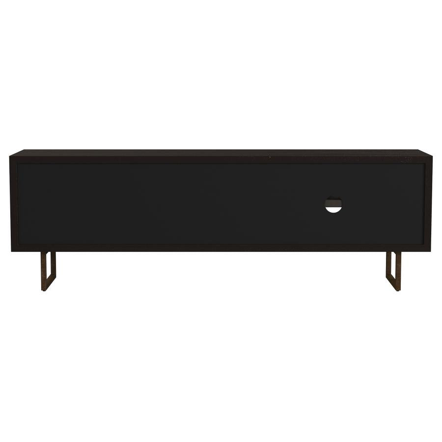 Marsden 2-door Mango Wood 70-inch TV Stand Charcoal Black-zoom-8