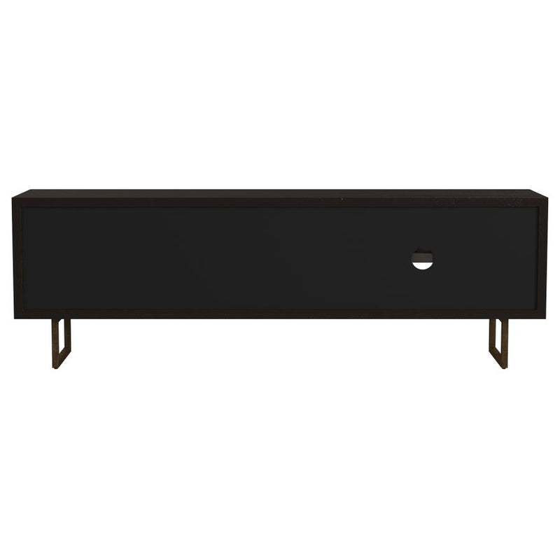 Marsden 2-door Mango Wood 70-inch TV Stand Charcoal Black-zoom-