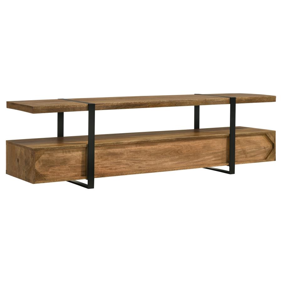 Otto 5-drawer Mango Wood 70-inch TV Stand Media Console Brown-zoom-8