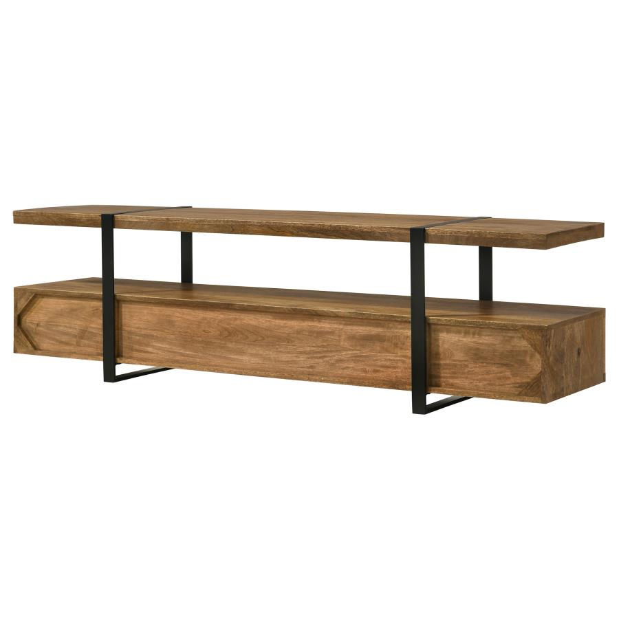 Otto 5-drawer Mango Wood 70-inch TV Stand Media Console Brown-9