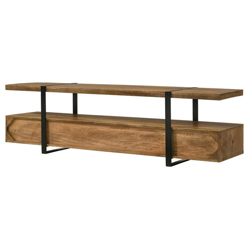Otto 5-drawer Mango Wood 70-inch TV Stand Media Console Brown-zoom-