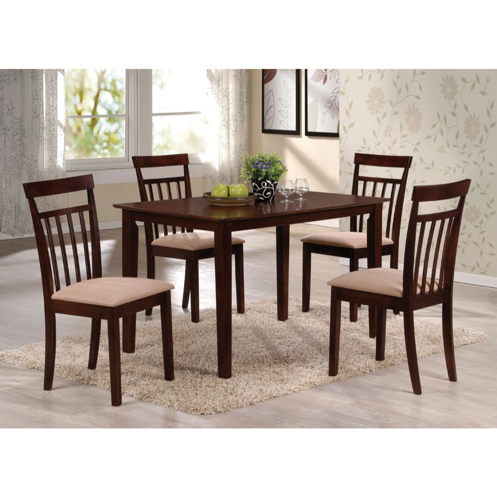 ACME Samuel 5 Piece Dining Set – front view – Lusso Furniture Miami