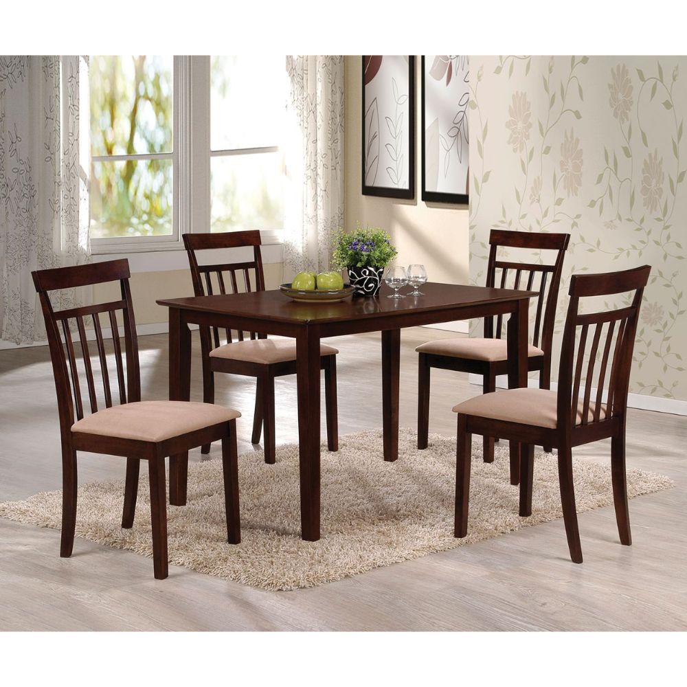 ACME Samuel 5 Piece Dining Set – angle view – Lusso Furniture Miami