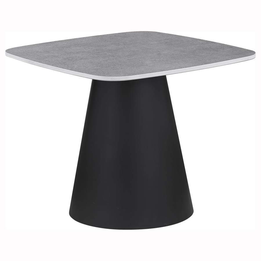 Eason 2-piece Cocktail Coffee Table Set Concrete and Black-6