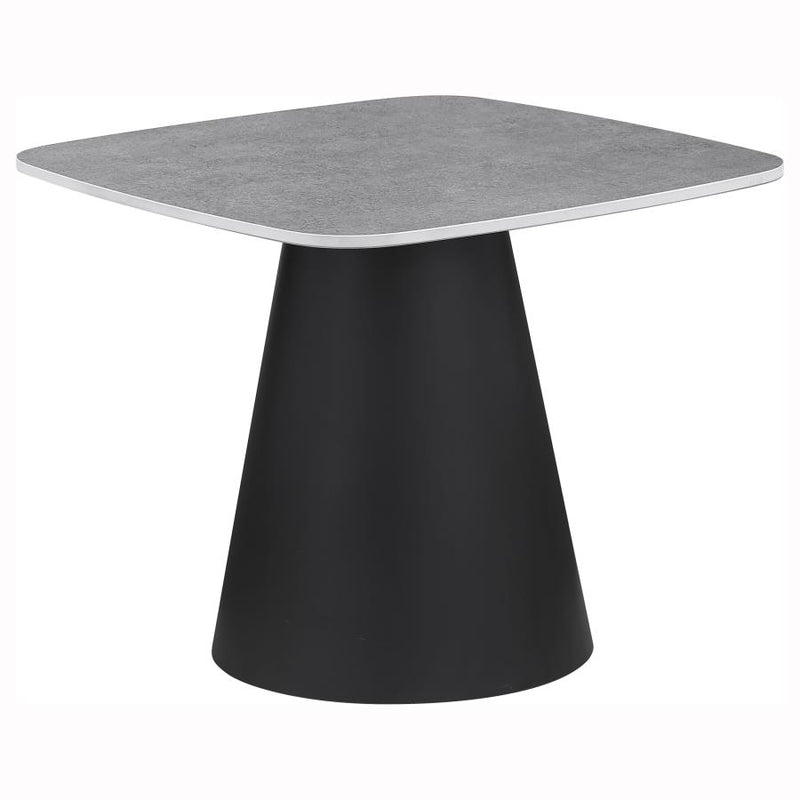 Eason 2-piece Cocktail Coffee Table Set Concrete and Black-zoom-