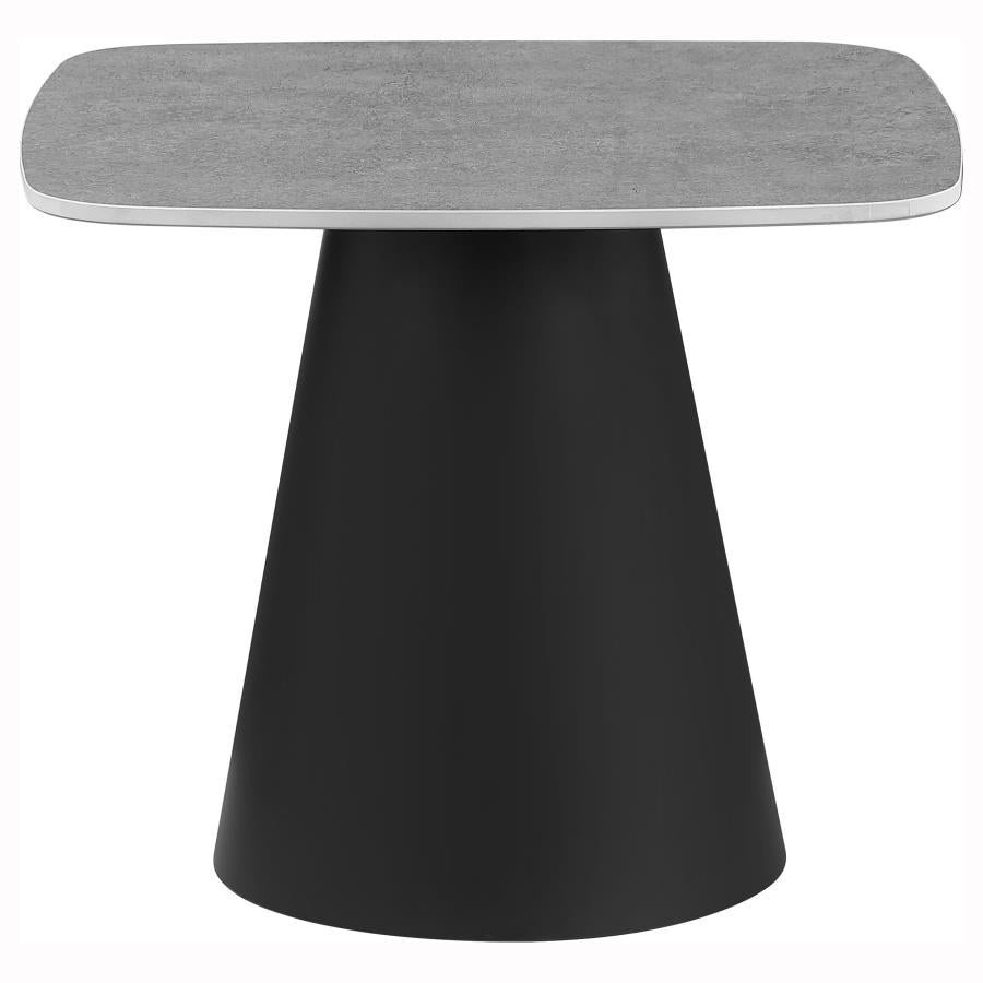 Eason 2-piece Cocktail Coffee Table Set Concrete and Black-zoom-7