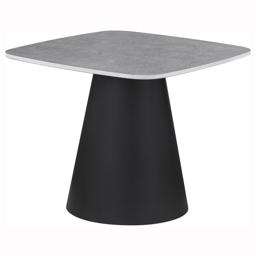 Eason 2-piece Cocktail Coffee Table Set Concrete and Black-zoom-8