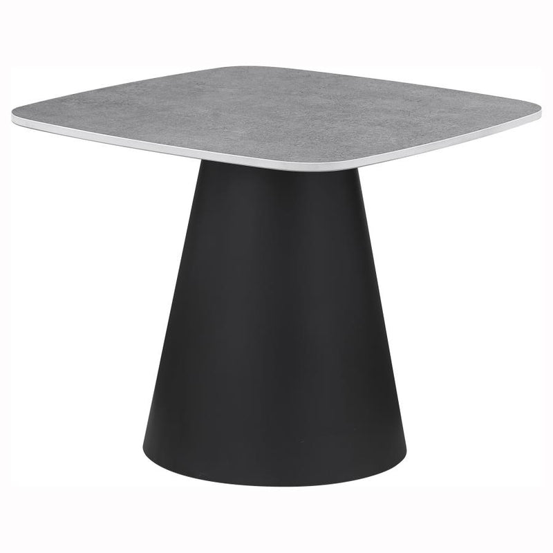 Eason 2-piece Cocktail Coffee Table Set Concrete and Black-zoom-