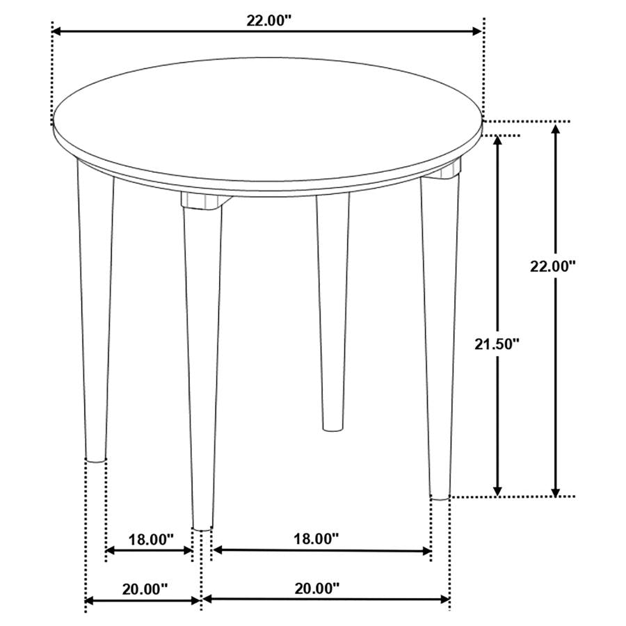 Aldis 2-piece Coffee and End Table Set White-zoom-9