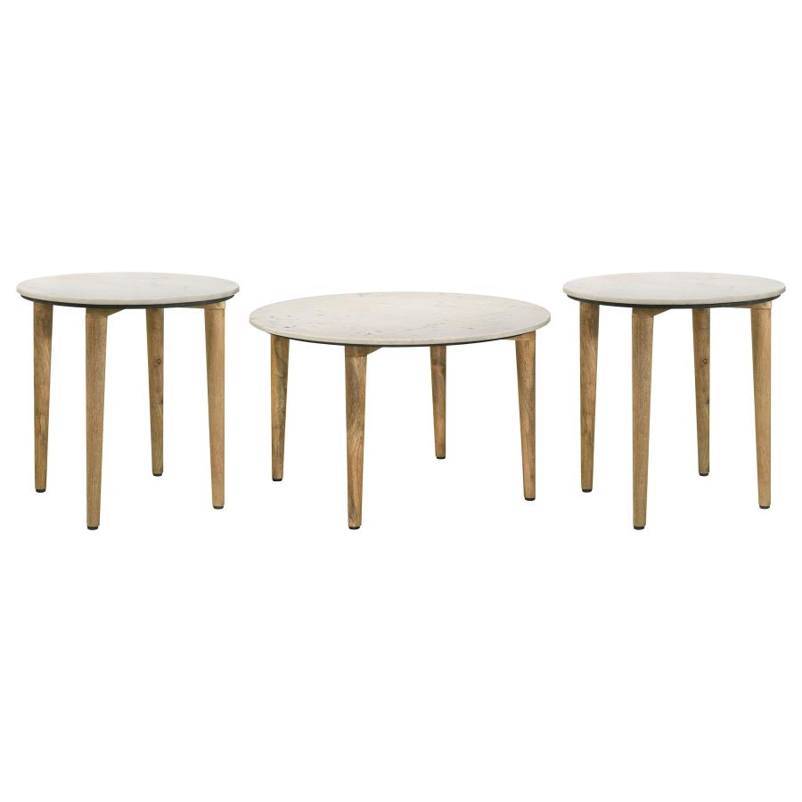 Aldis 3-piece Coffee and End Table Set White