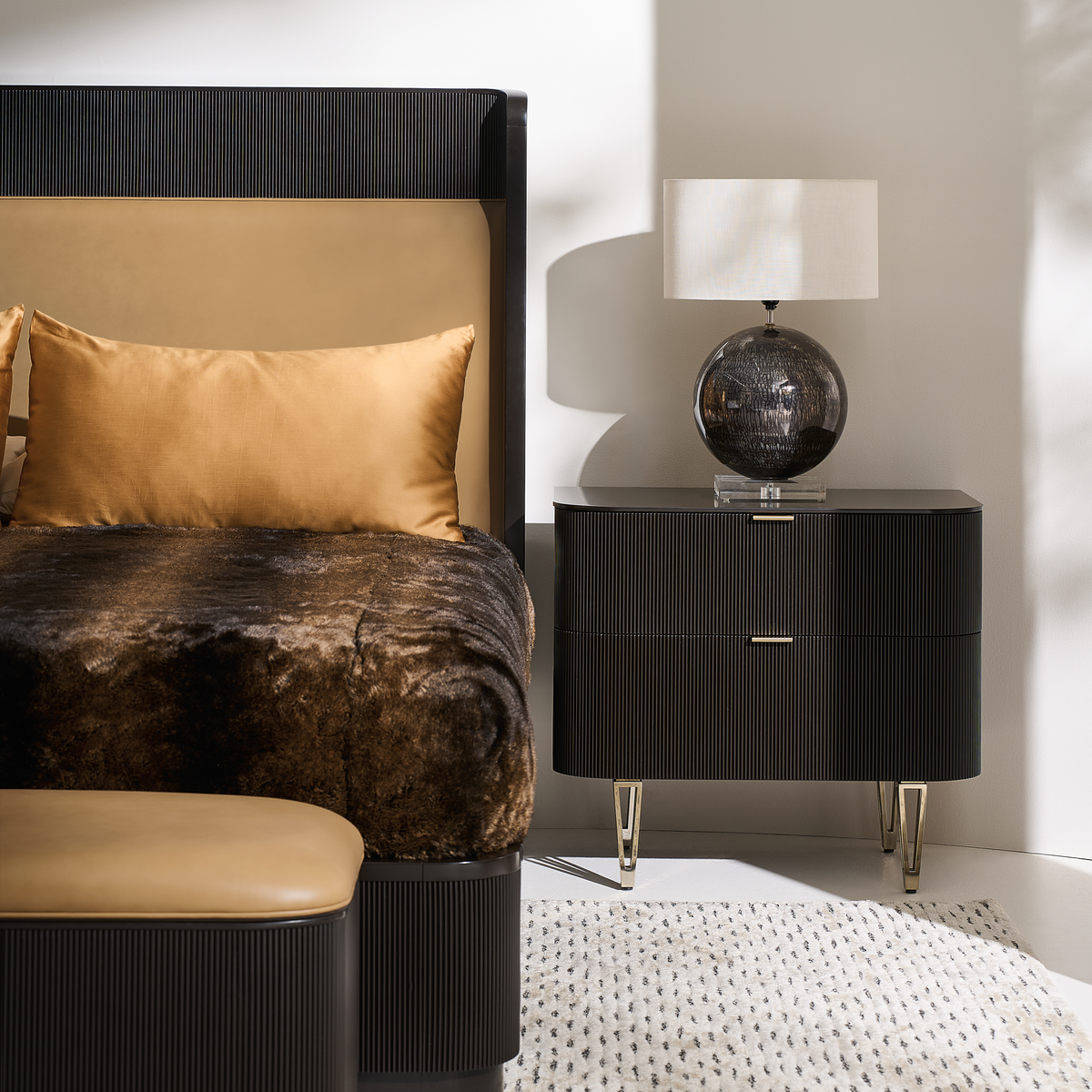 Caracole Love Closed Nightstand – view 22 – Lusso Furniture Miami