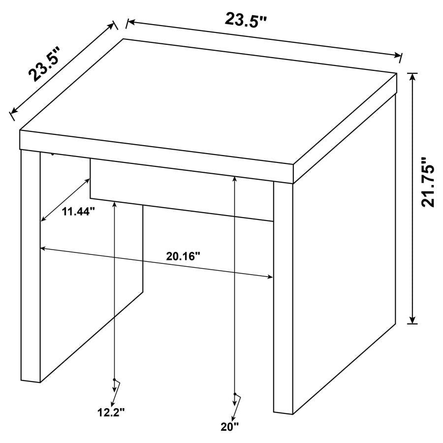 Lynette Square Engineered Wood End Table Mango-zoom-6