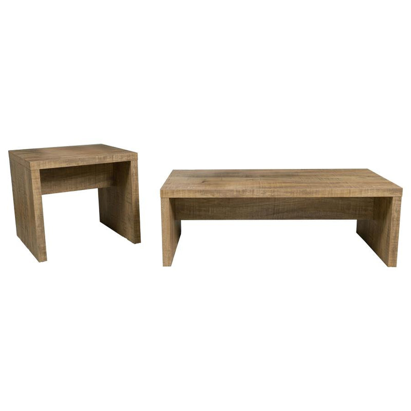 Lynette 2-piece Rectangular Coffee and End Table Set Mango-zoom-