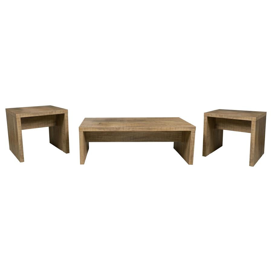 Lynette 3-piece Rectangular Coffee and End Table Set Mango-zoom-2